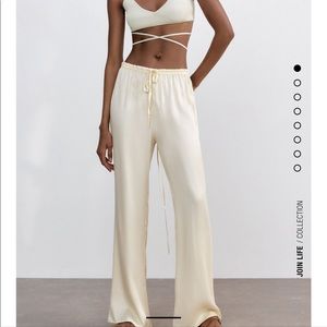 Zara Satin Effect Pants